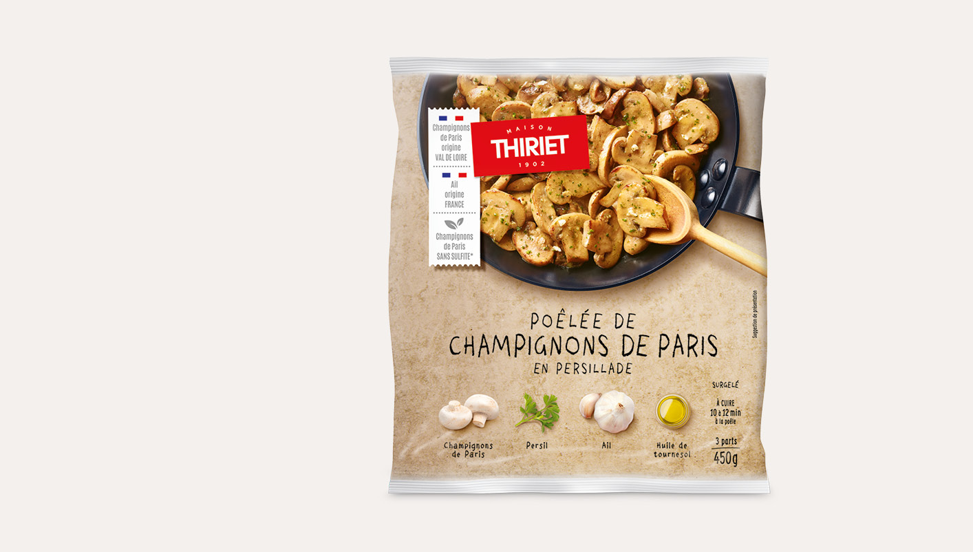 Poêlée de champignons de Paris en persillade Le 2ème à -50%