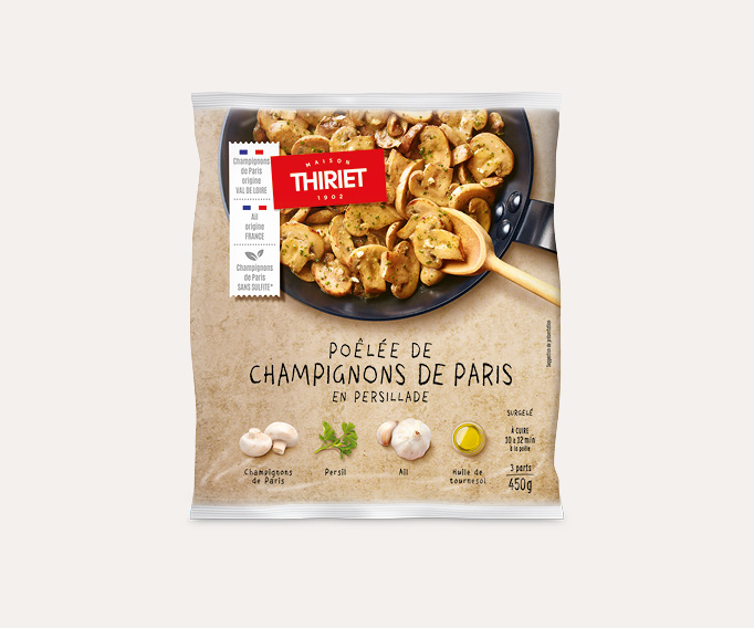Poêlée de champignons de Paris en persillade Le 2ème à -50%