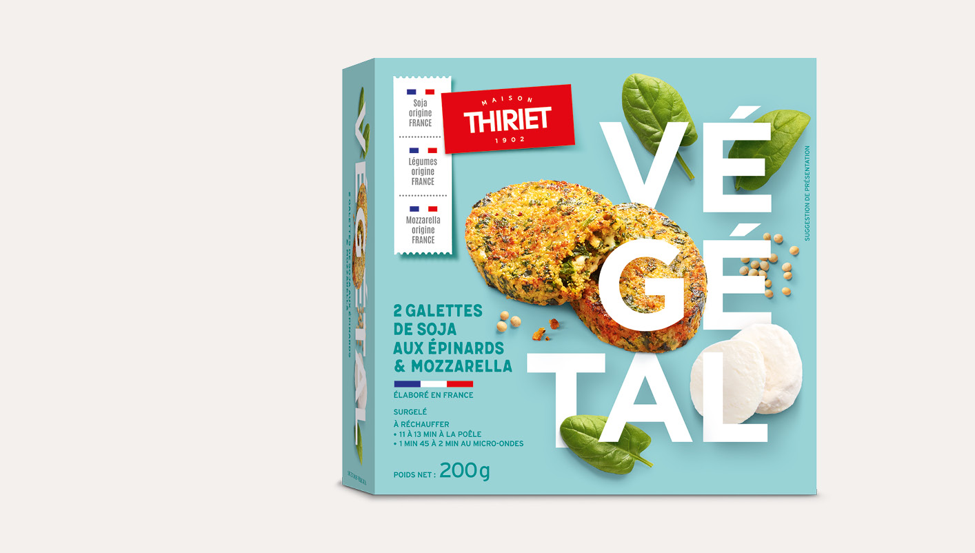 2 galettes végétales au choix La 2ème boîte à -50%