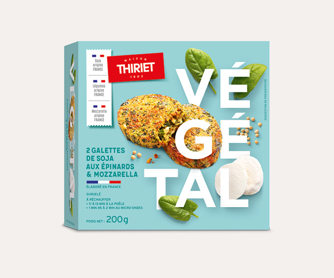 2 galettes végétales au choix La 2ème boîte à -50%