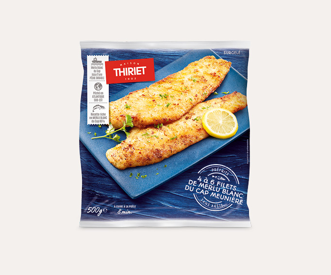 Filets de merlu blanc du Cap meunière Lot de 2 sachets