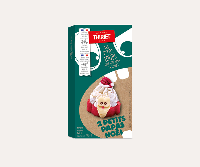 2 petits Papas Noël Le lot de 2