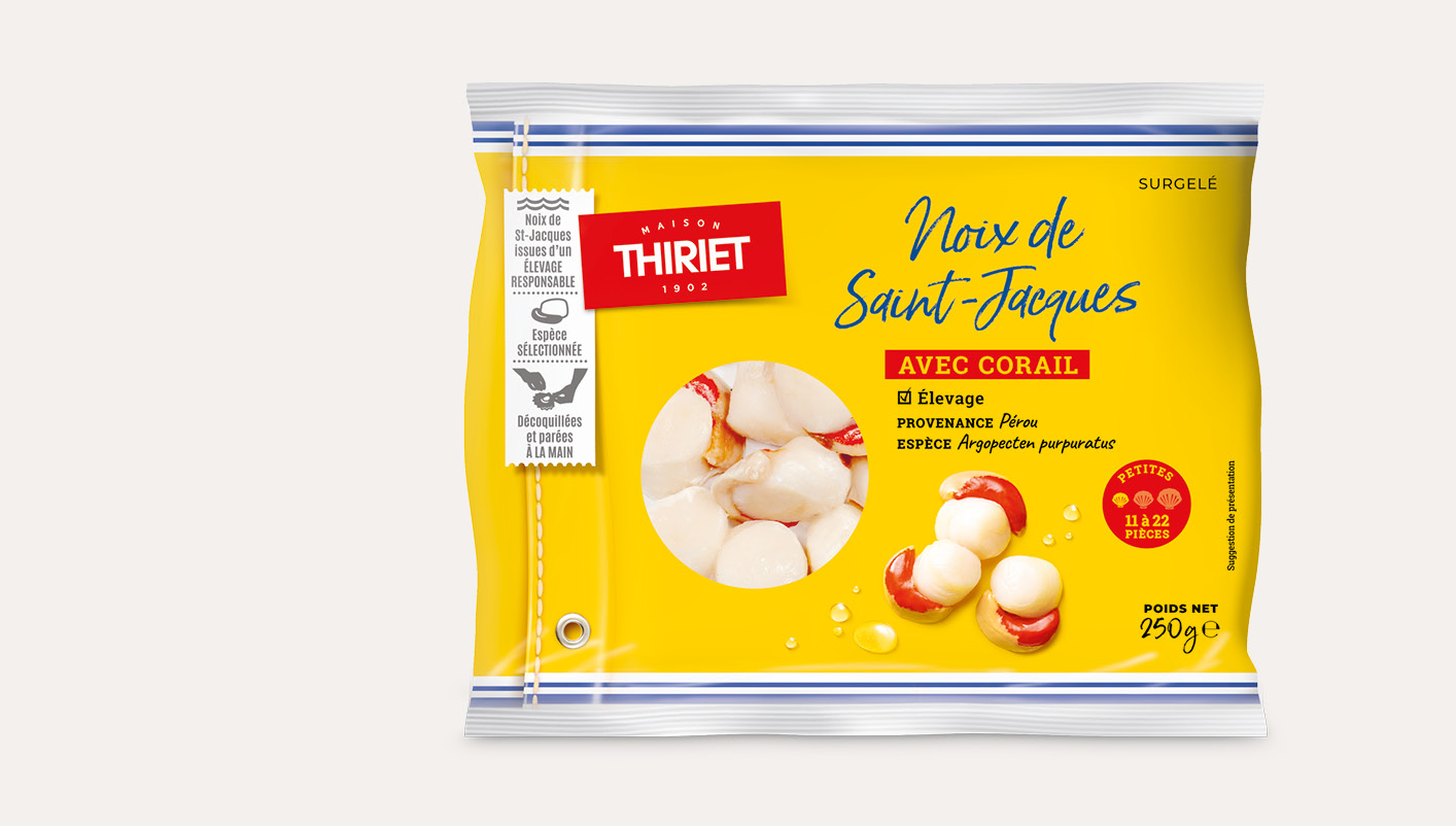 Noix de St-Jacques avec corail Le 2ème à -30%