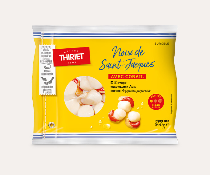 Noix de St-Jacques avec corail Le 2ème à -30%