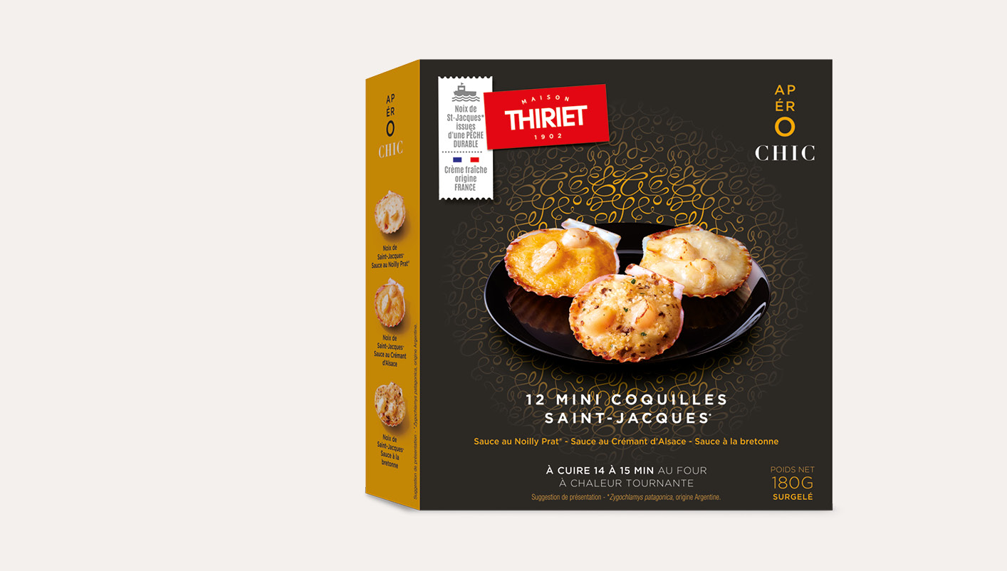 12 Mini coquilles Saint-Jacques* apéritives