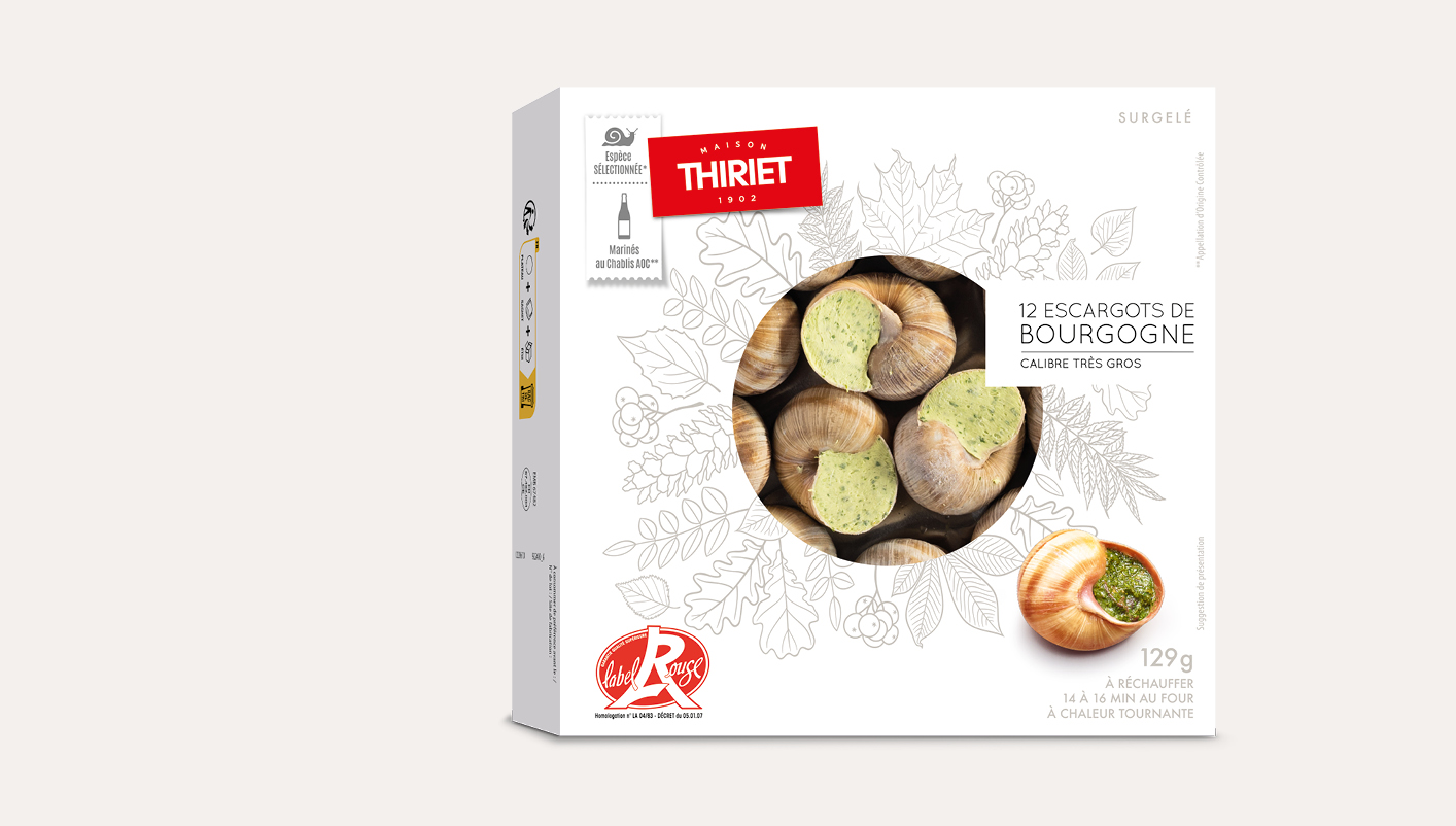 12 Escargots de Bourgogne Label Rouge très gros Le lot de 2