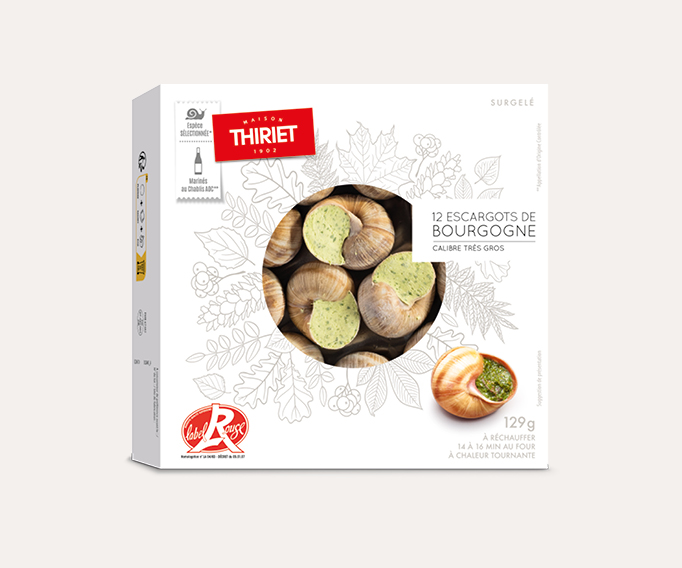 12 Escargots de Bourgogne Label Rouge très gros Le lot de 2