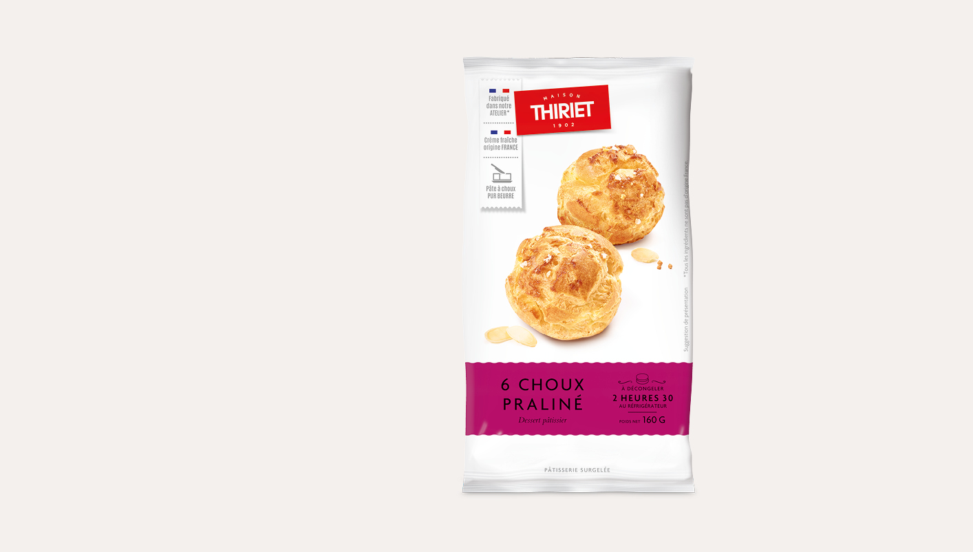 6 Choux praliné Le 2ème à -50%