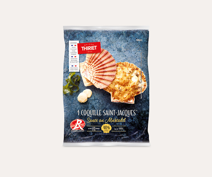 1 Coquille St-Jacques* LR, sauce Muscadet Le lot de 2