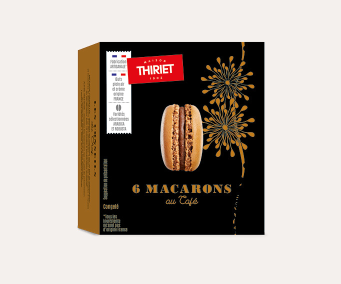 6 Macarons mono-parfums Lot de 2 boîtes au choix