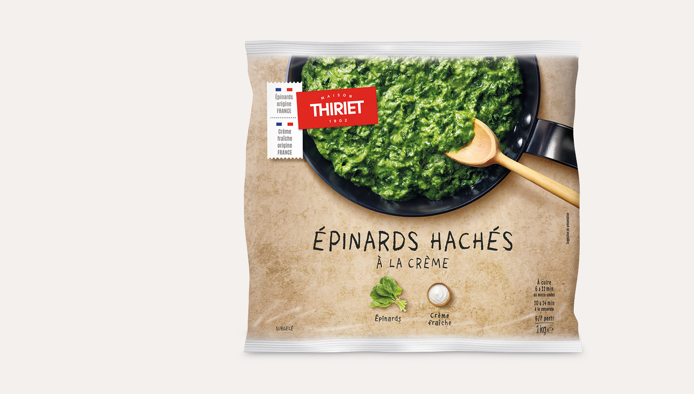 Épinards hachés à la crème
