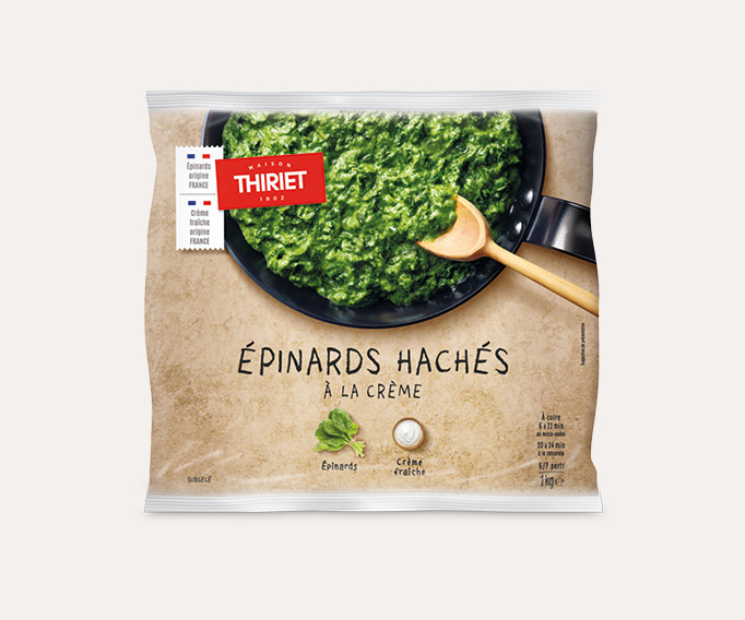 Épinards hachés à la crème