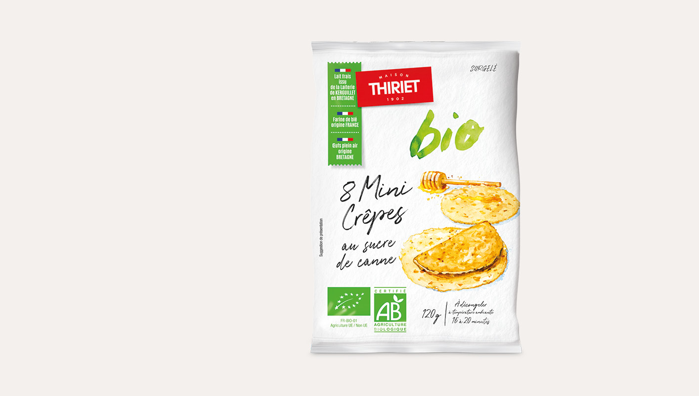 8 Mini crêpes au sucre de canne biologiques Le 2ème à -40%