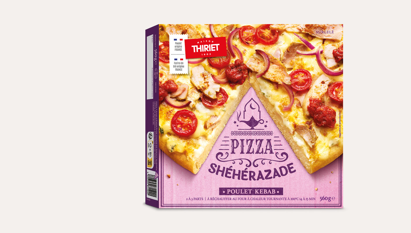 Pizza pâte épaisse Shéhérazade™ - Poulet Kebab