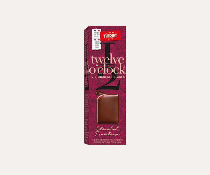 Twelve o'clock™ - chocolats glacés chocolat/framboise