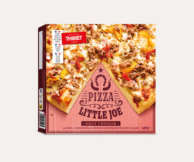 Pizza pâte épaisse Little Joe™ - bœuf cheddar
