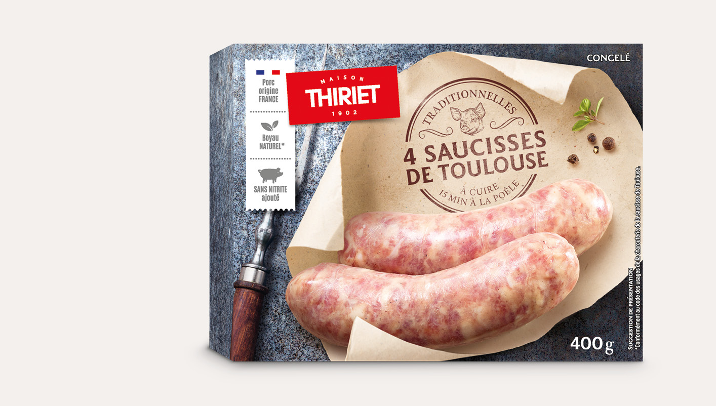 4 Saucisses de Toulouse traditionnelles La 2ème à -40%