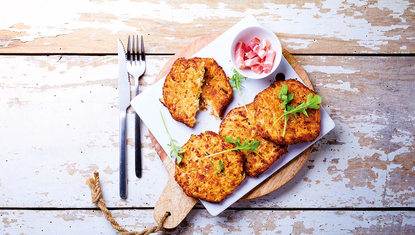 4 Râpés de pommes de terre aux lardons fumés Le 2ème à -50%