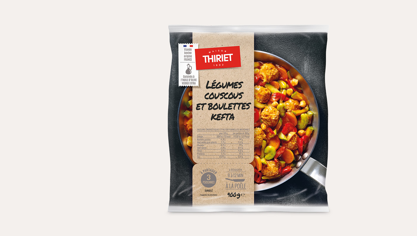 Légumes couscous et boulettes kefta Le 2ème à -50%