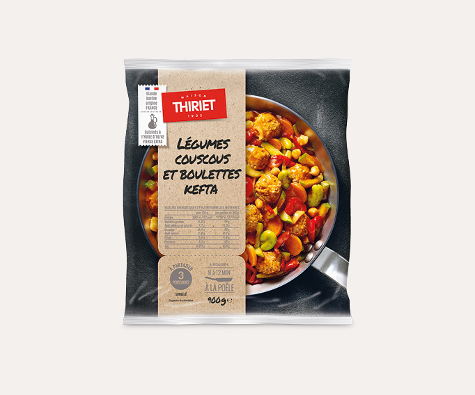Légumes couscous et boulettes kefta Le 2ème à -50%