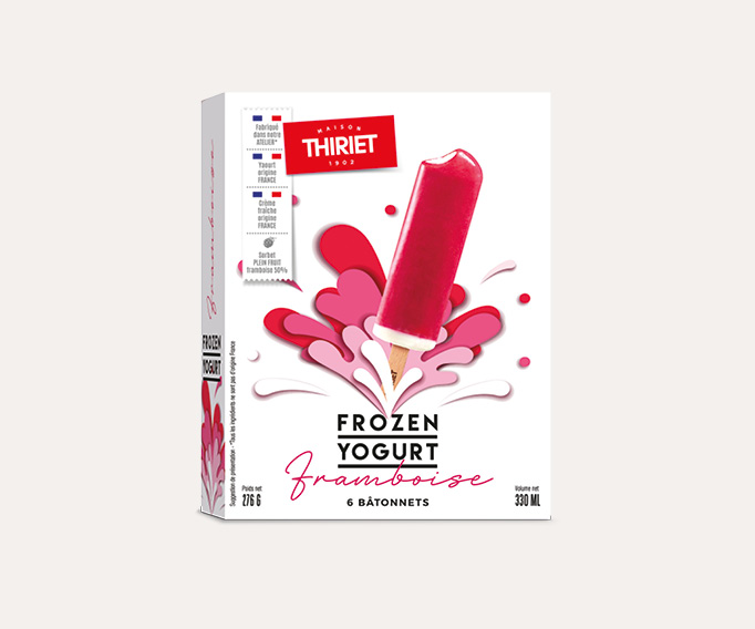 6 Bâtonnets Frozen Yogurt Framboise