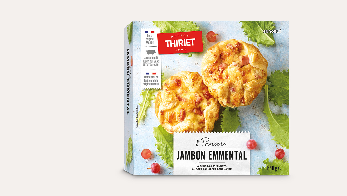 8 Paniers jambon/emmental La 2ème à -50%