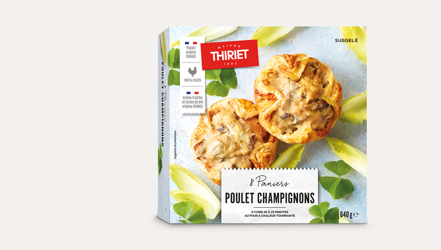 8 Paniers poulet/champignons La 2ème à -30%