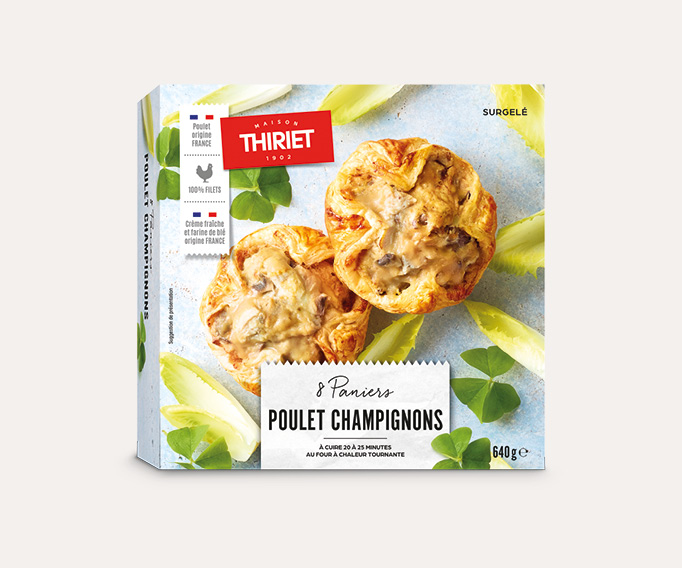 4 Paniers poulet/champignons La 2ème à -50%