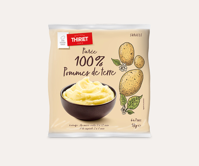Purée 100 % pommes de terre