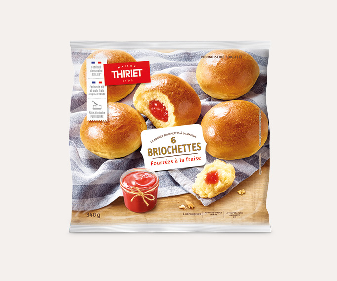 Briochettes fourrées au choix Le 2ème à -30%