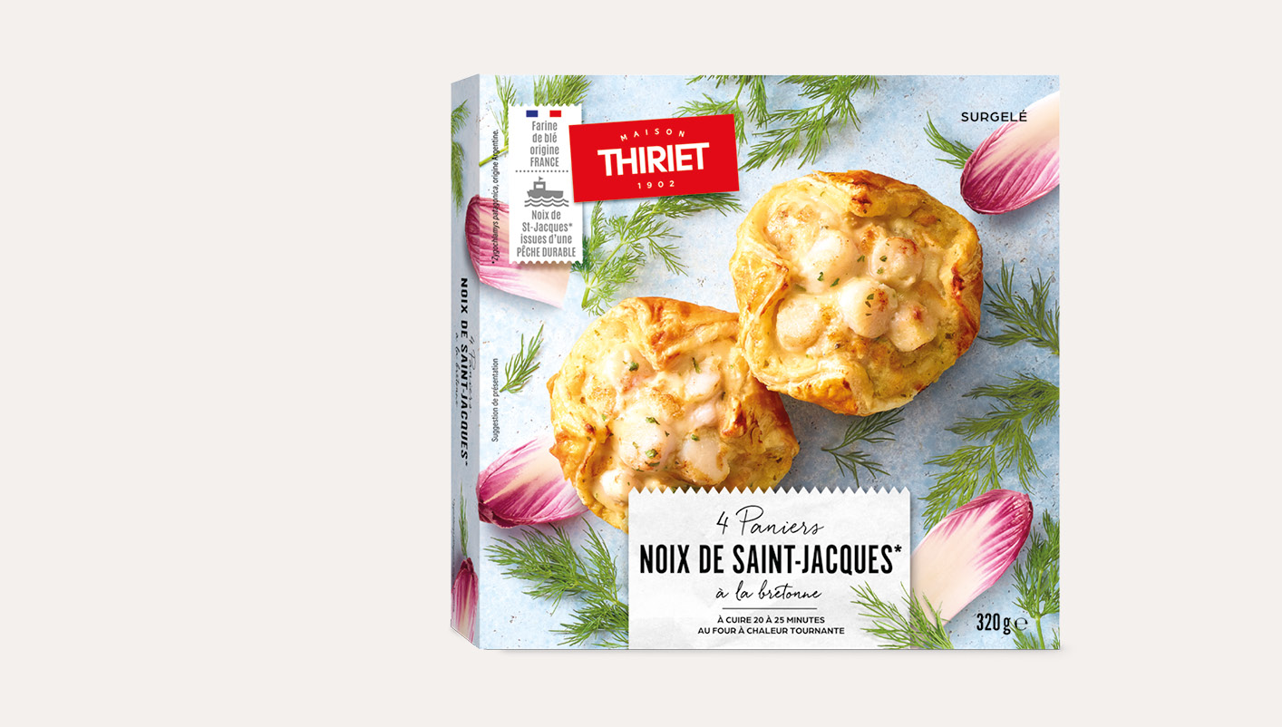 4 Paniers noix de Saint-Jacques à la bretonne La 2ème à -50%