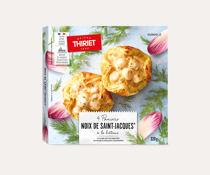 4 Paniers noix de Saint-Jacques à la bretonne La 2ème à -50%