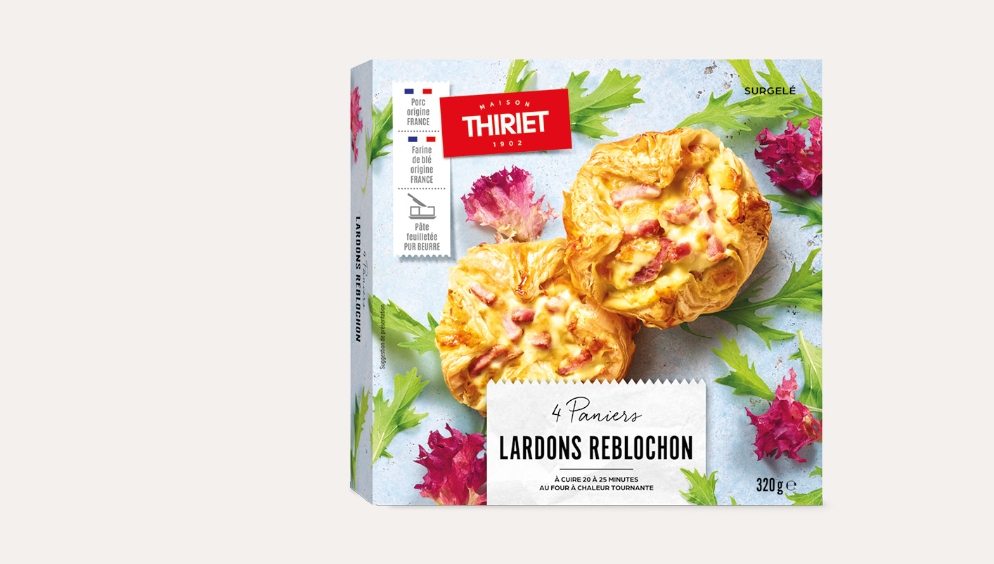 4 Paniers lardons/reblochon La 2ème à -30%