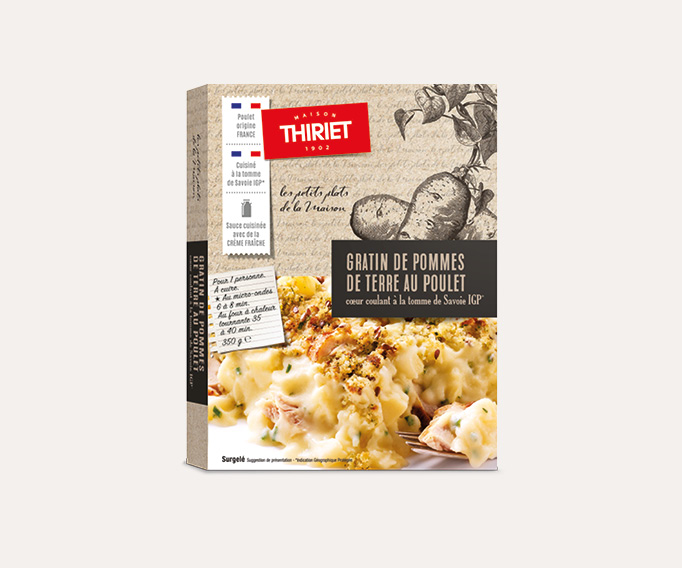 Gratin pommes de terre, poulet, tomme Le 2ème à -60%