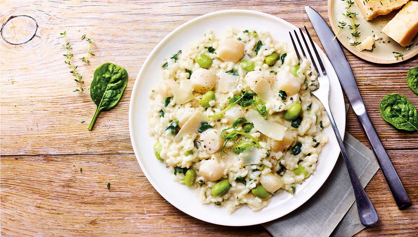 Risotto aux St-Jacques*