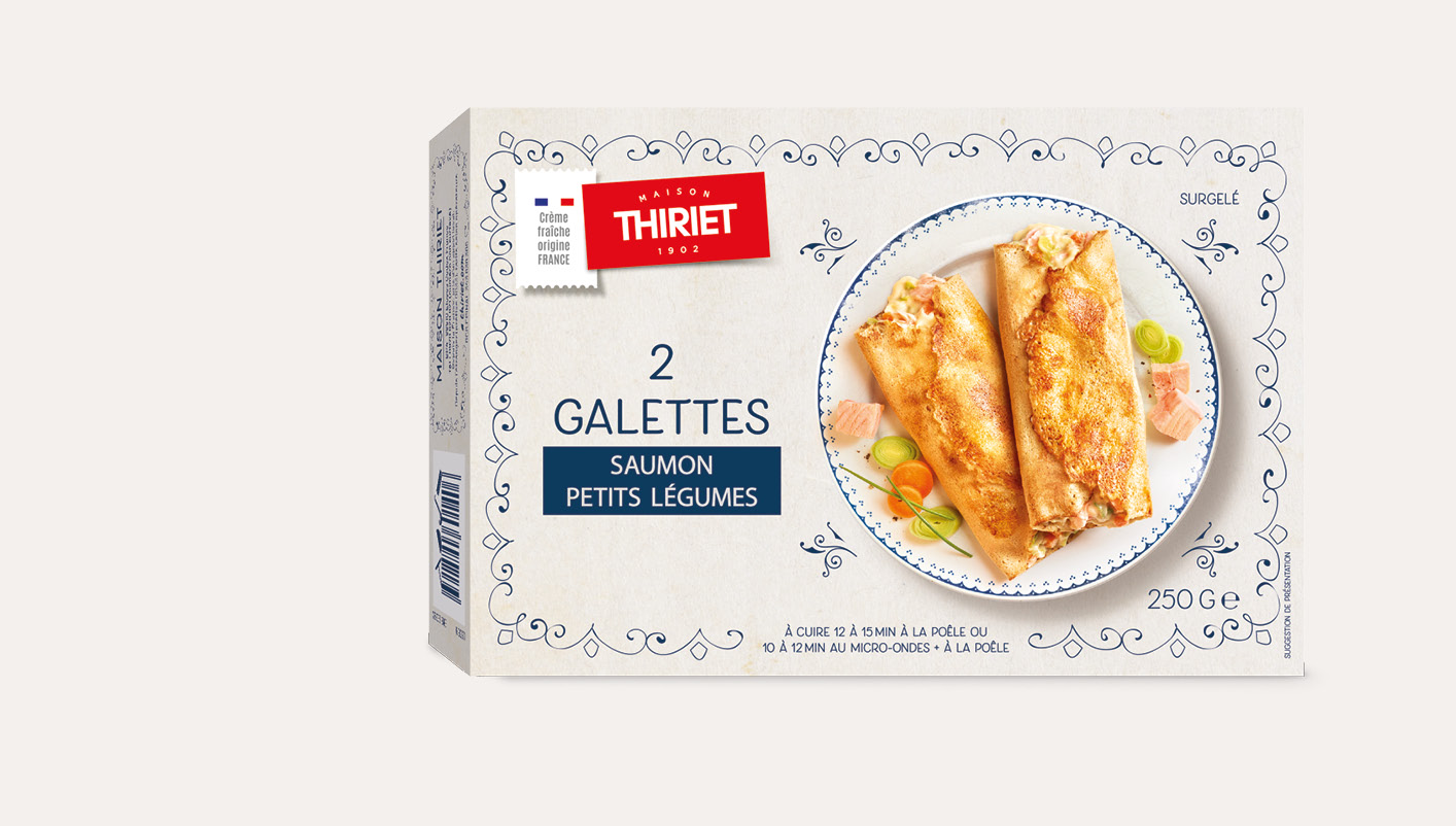2 Galettes saumon, petits légumes La 2ème à -40%