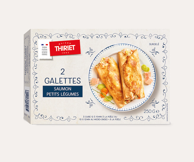 2 Galettes saumon, petits légumes La 2ème à -40%