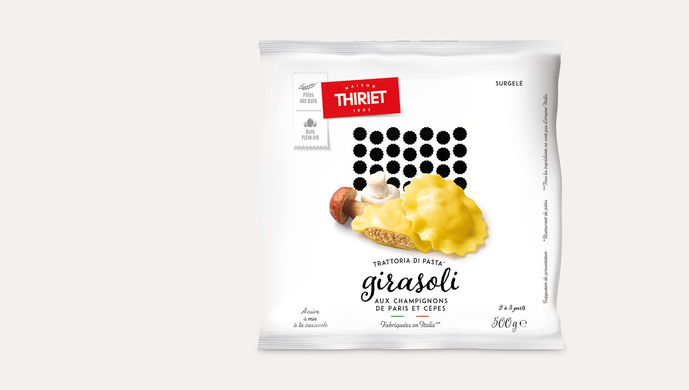 Girasoli aux champignons de Paris et cèpes