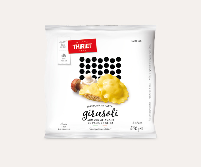 Girasoli aux champignons de Paris et cèpes