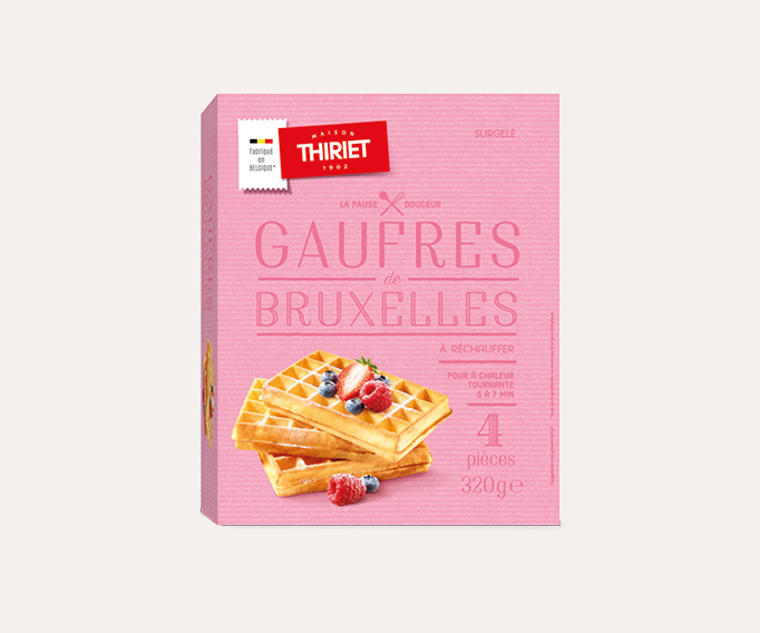 4 Gaufres Bruxelles La 2ème à -50%