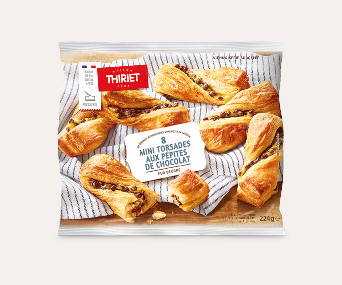 8 Mini Torsades aux pépites de chocolat Le 2ème à -20%