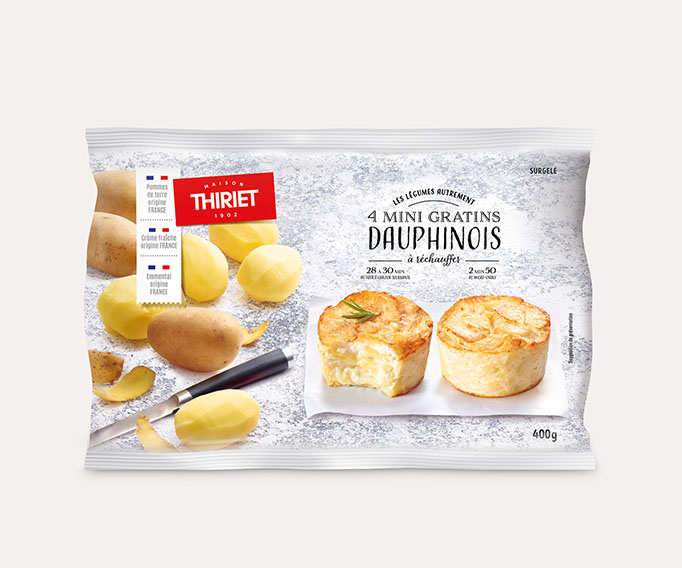 4 Mini gratins dauphinois Le 2ème à -50%