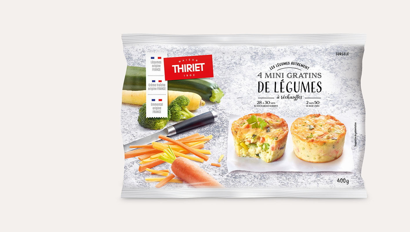 4 Mini gratins de légumes Le 2ème à -50%