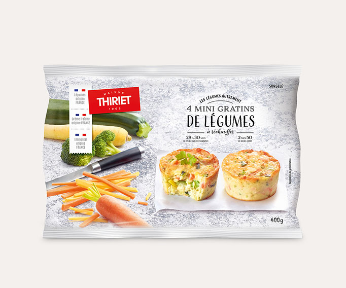 4 Mini gratins de légumes Le 2ème à -50%