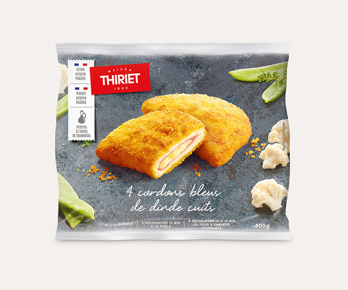 4 Cordons bleus de dinde cuits Le 2ème à -30%