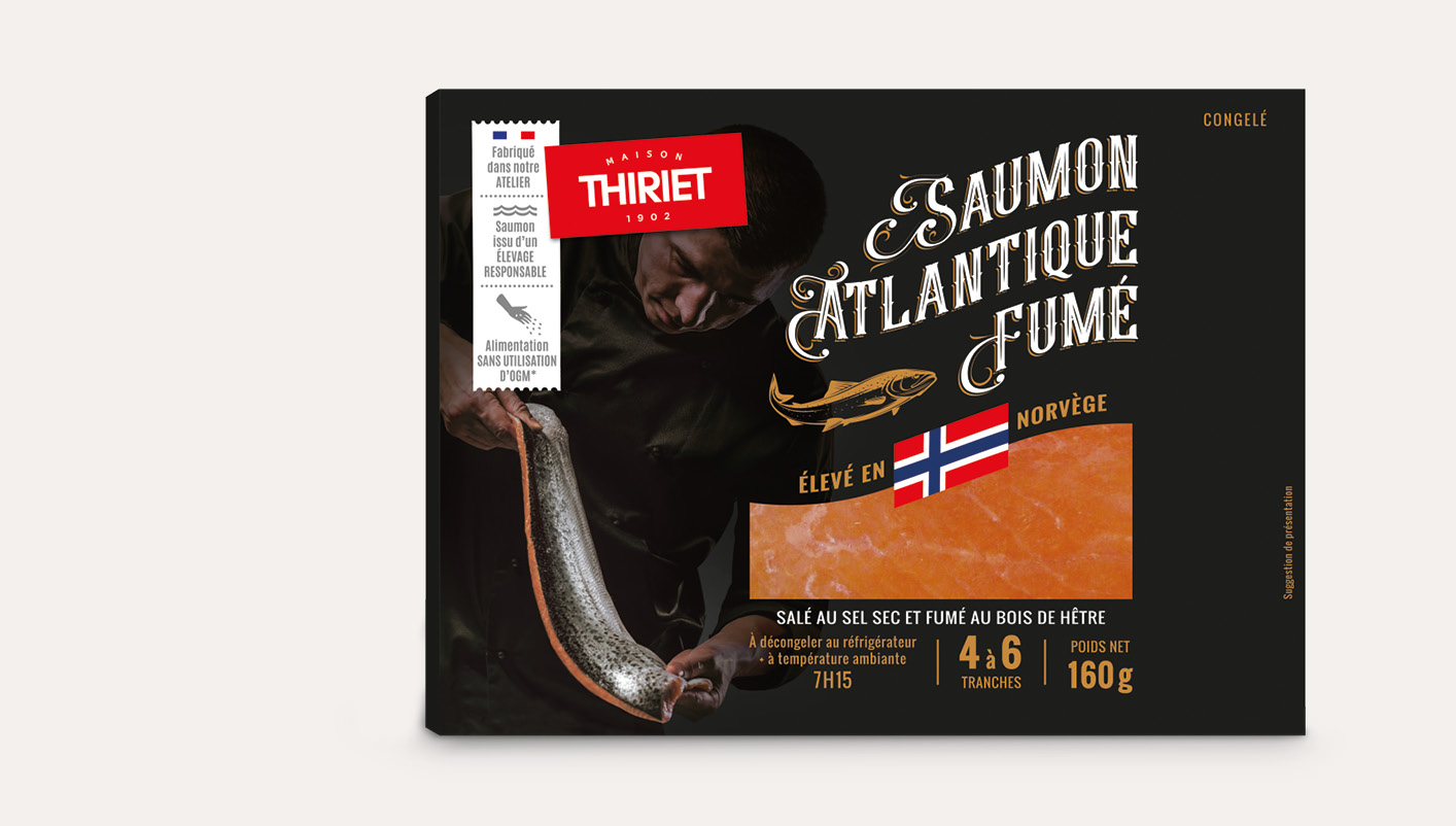 Saumon Atlantique fumé 160 g - Norvège