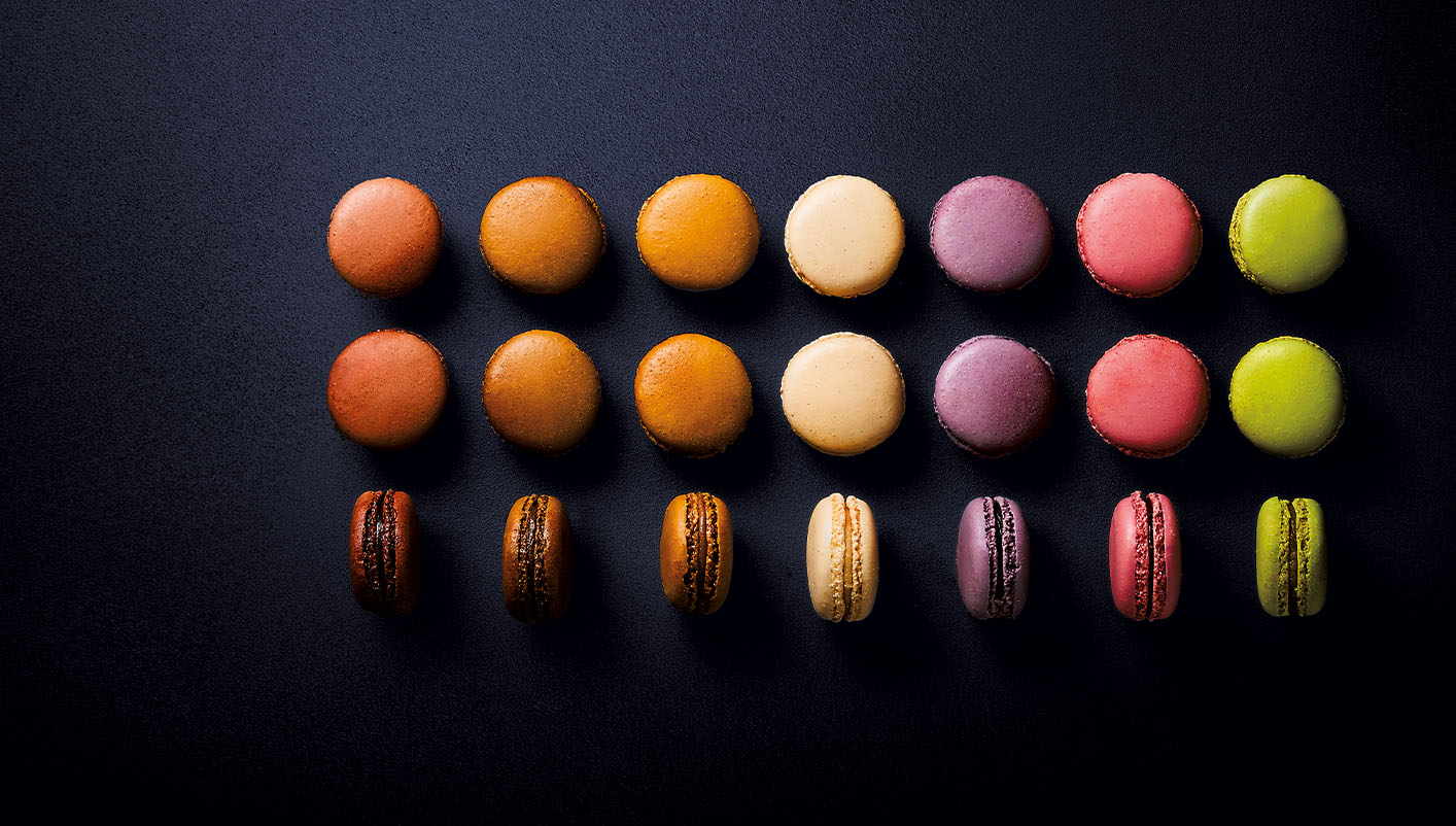 6 Macarons au cassis noir de Bourgogne