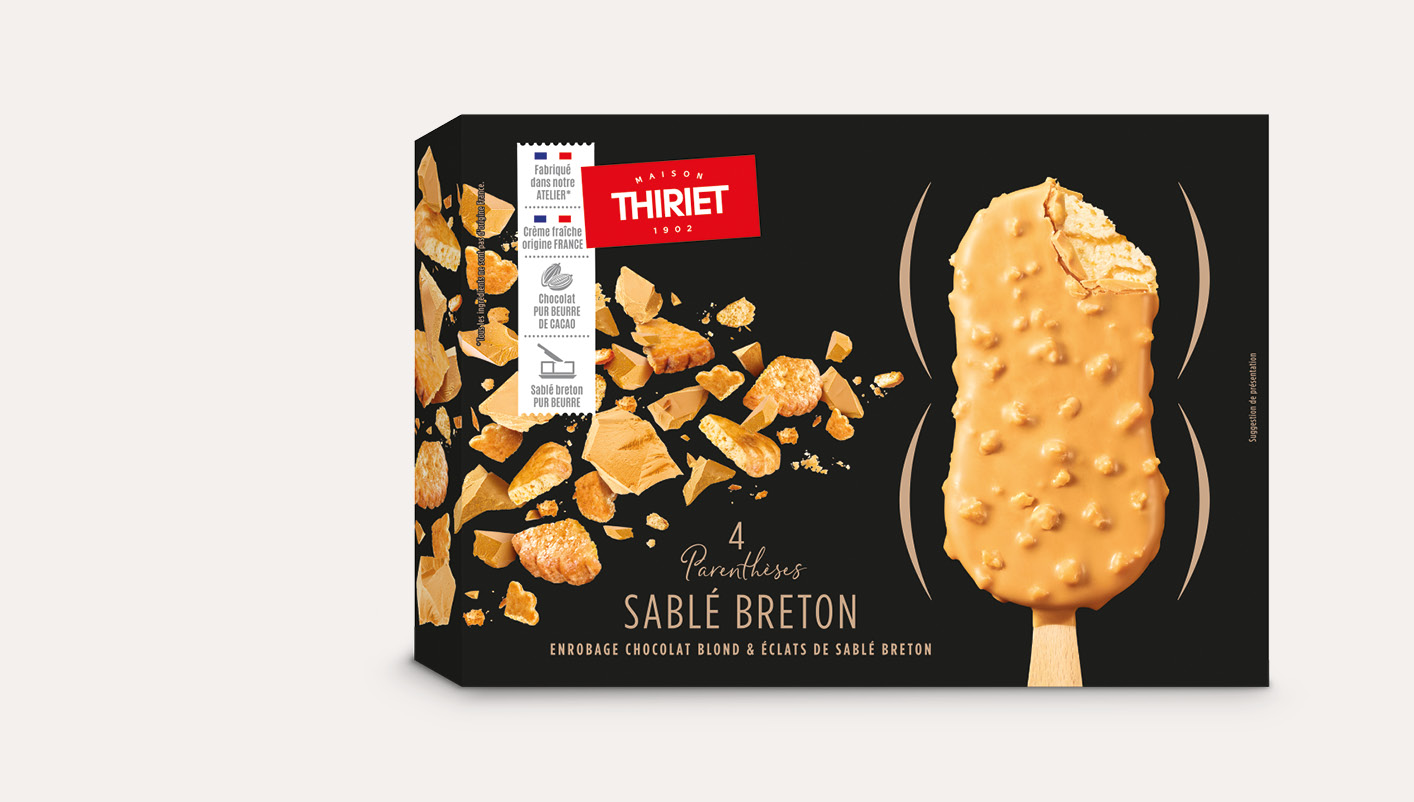 4 Parenthèses sablé breton enrobage chocolat blanc