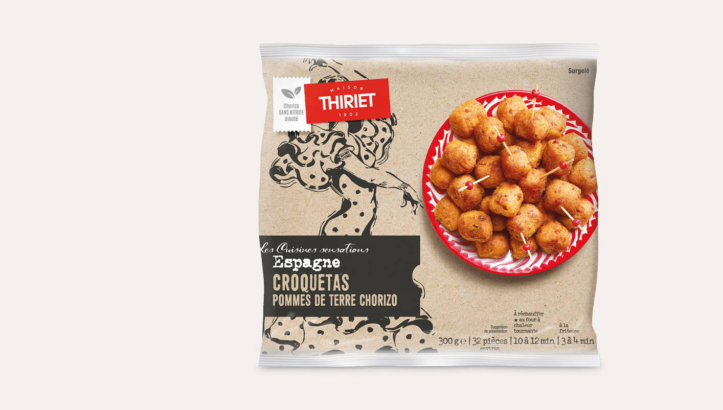 Croquetas pommes de terre chorizo