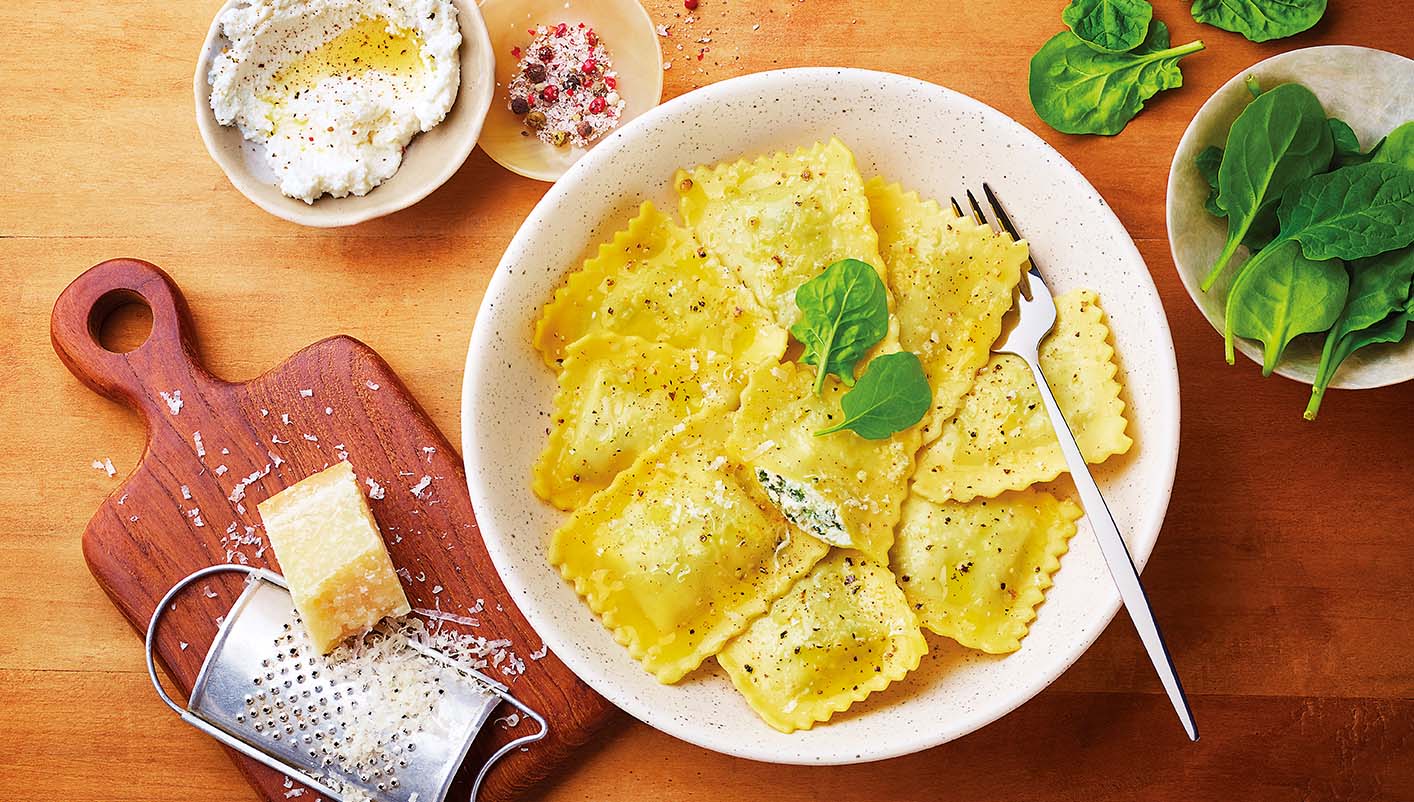 Ravioli ricotta épinards